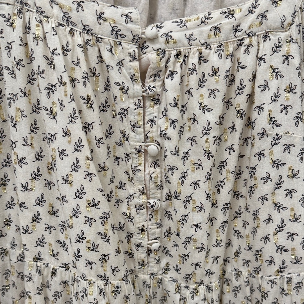 Old Navy Cream Floral Long Sleeve Dress - Picture 3 of 8